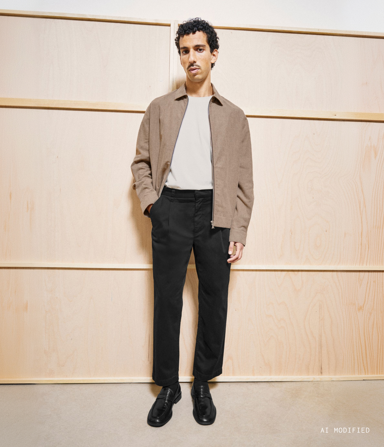 TAAMIR PLEATED CHINOS