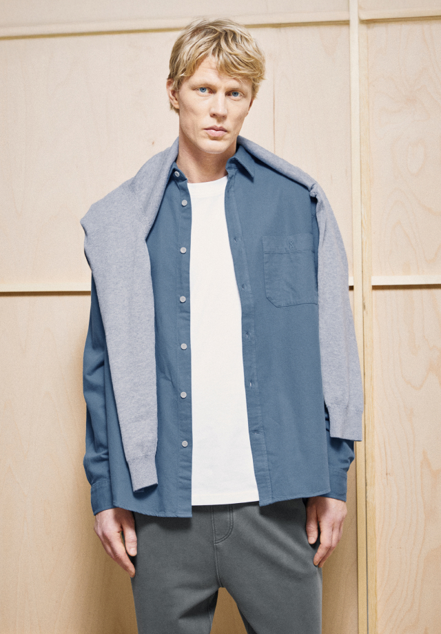 GMT DYE LINEN LONG SLEEVE SHIRT