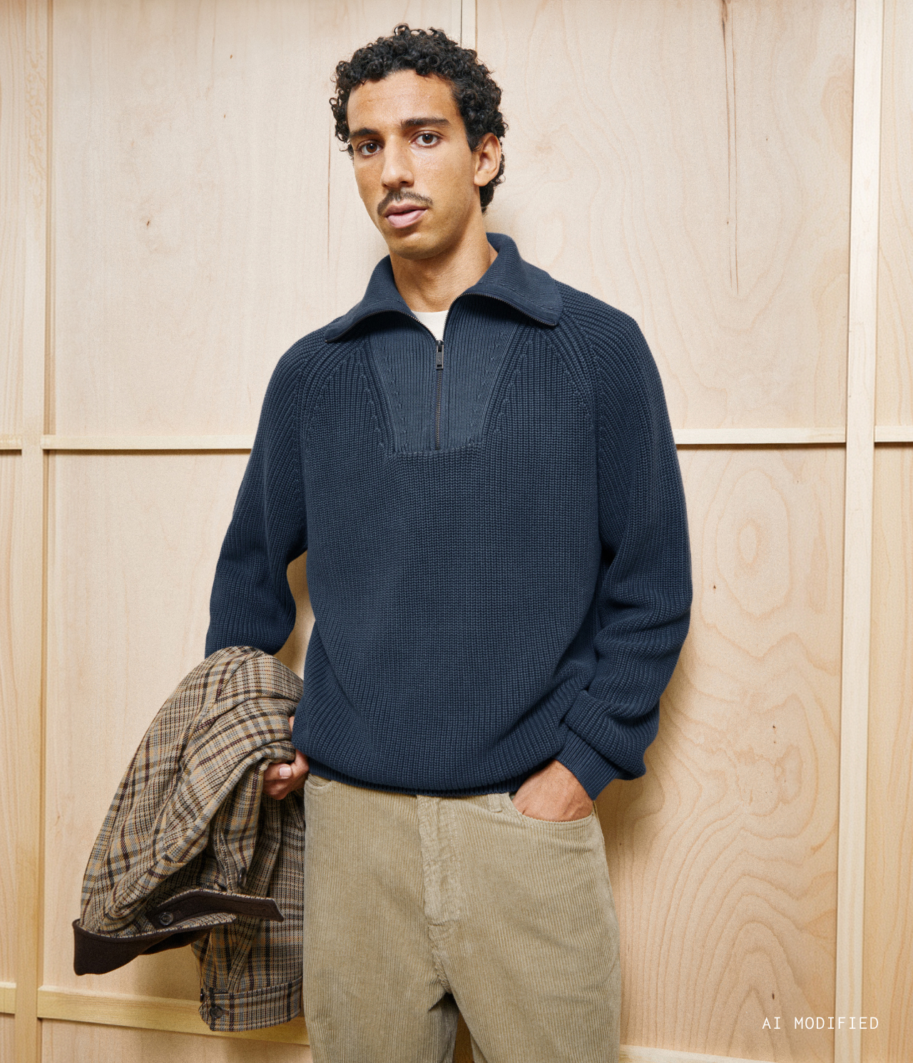PIGMENT DYE KNIT PULLOVER