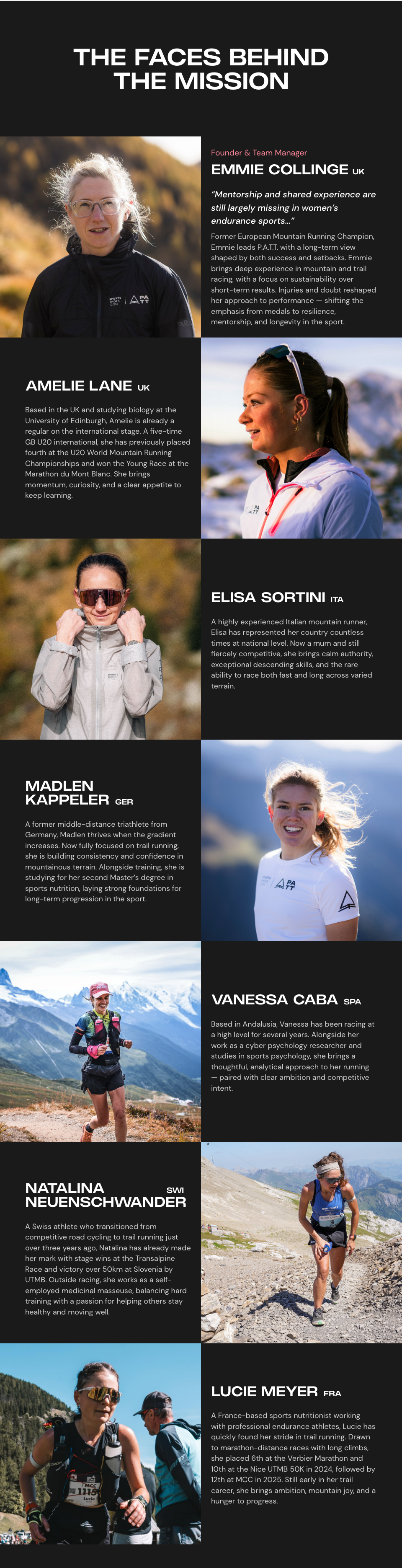 The Faces Behind the Mission