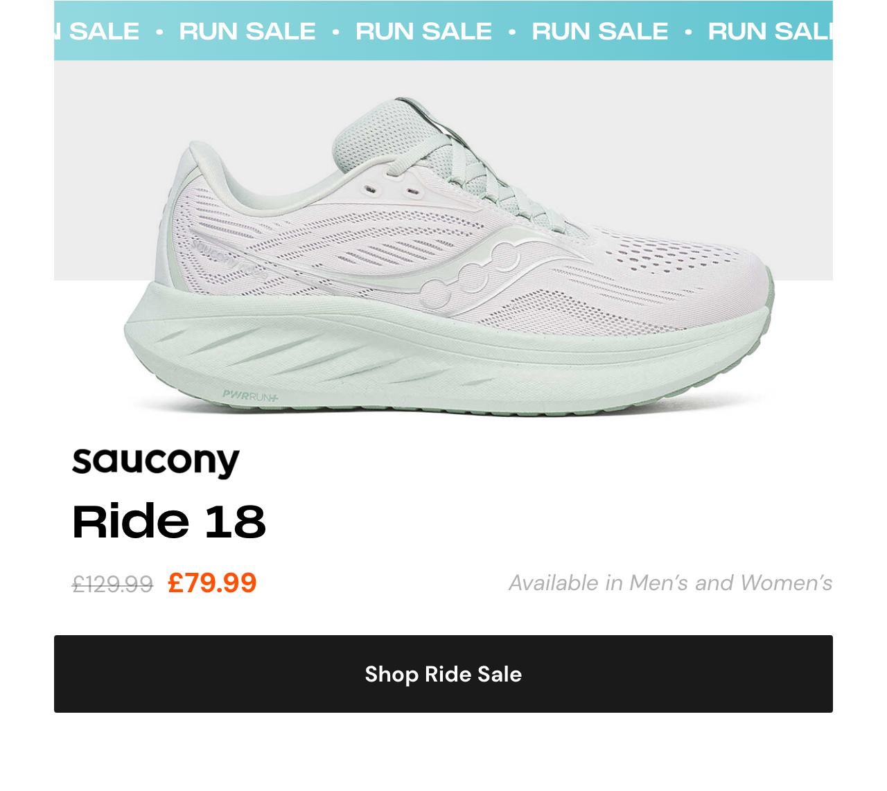 Saucony Ride 18