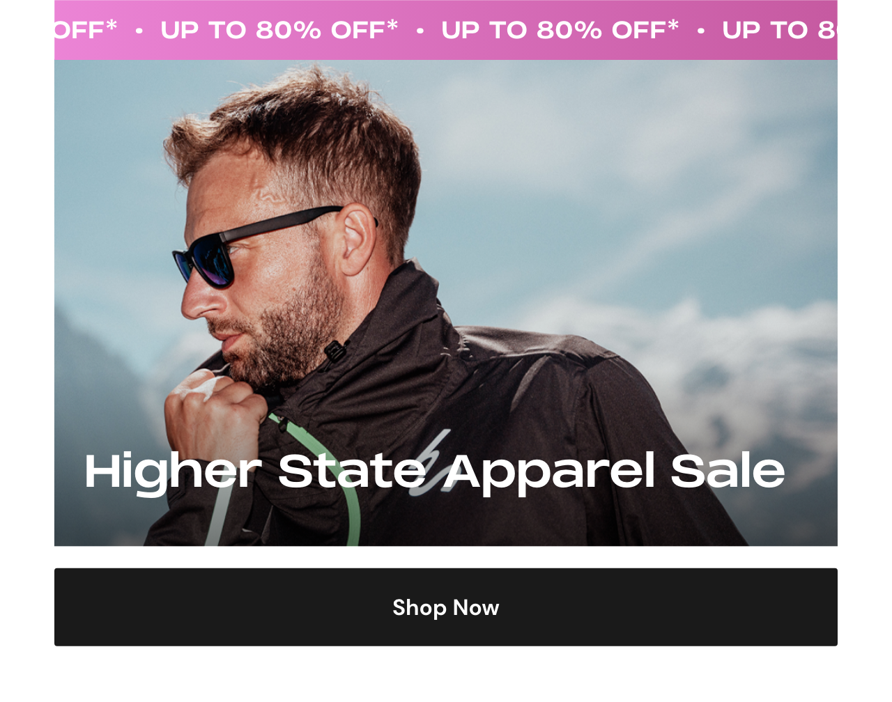 up to 80% off Higher State Apparel sale