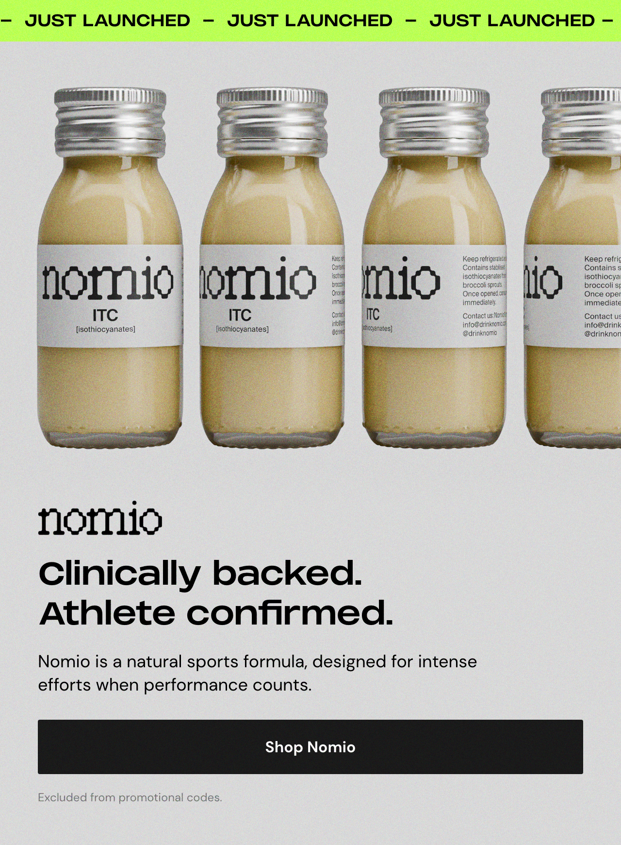 Just Launched - Shop Nomio 