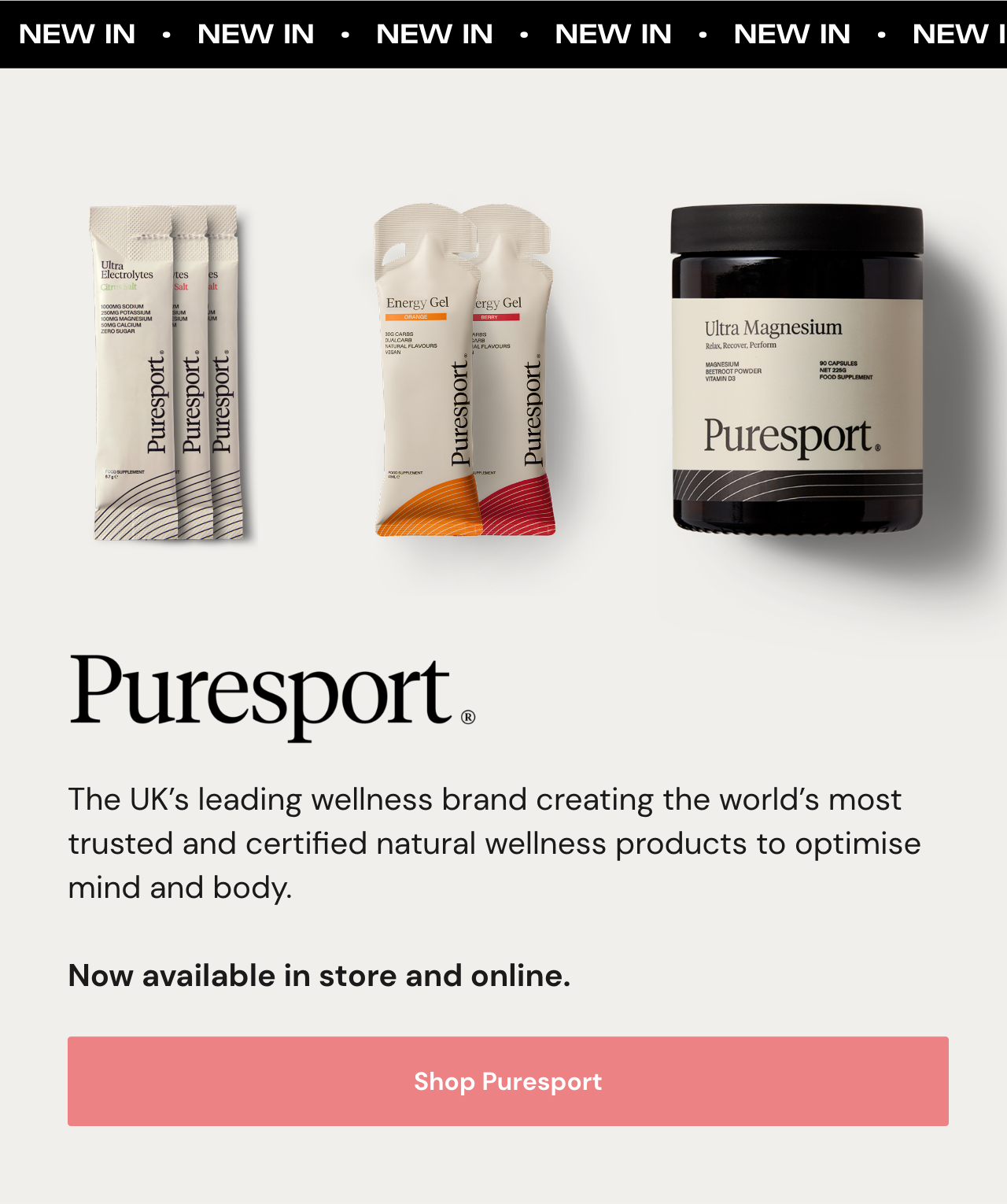 Shop Puresport Hydration and Nutrition