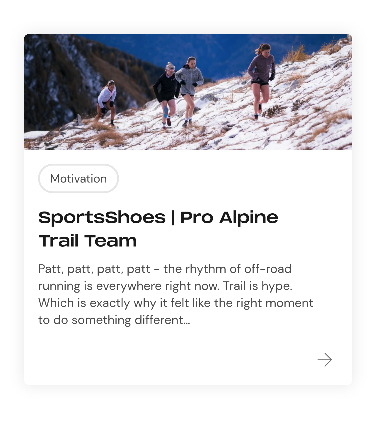 SportsShgoes Pro Alpine Trail Team Hub Article