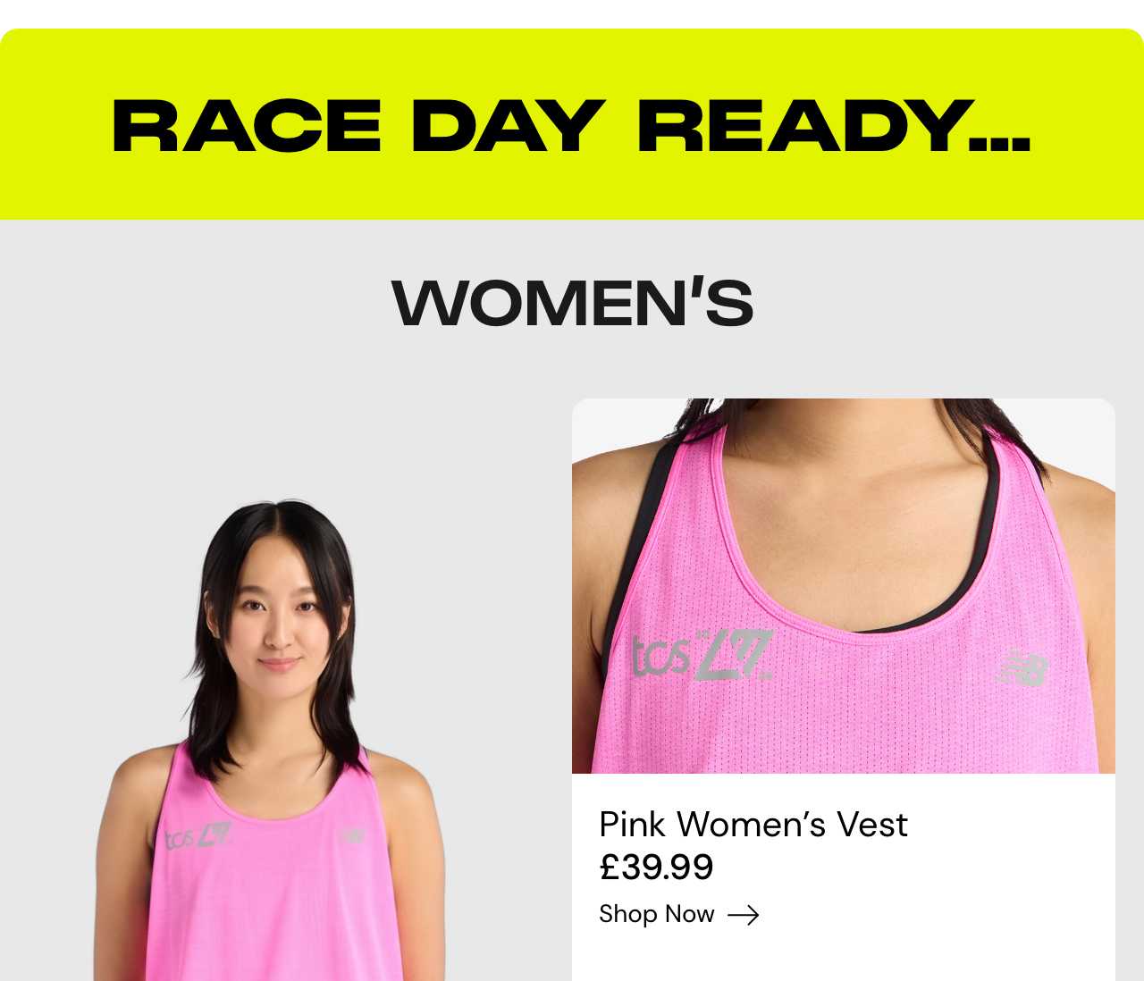 Get Race Day ready - Womens - Pink Women's Vest - Shop now