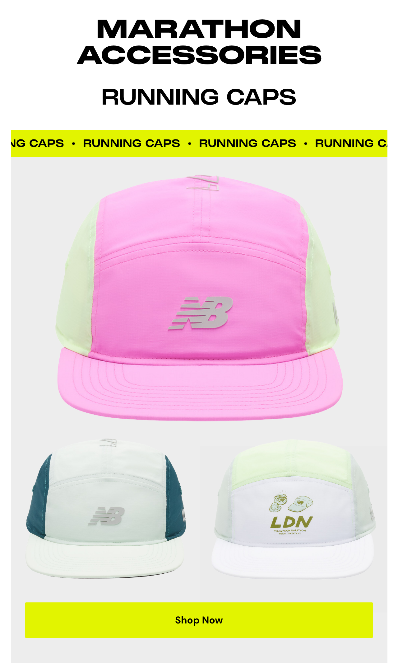 Running caps