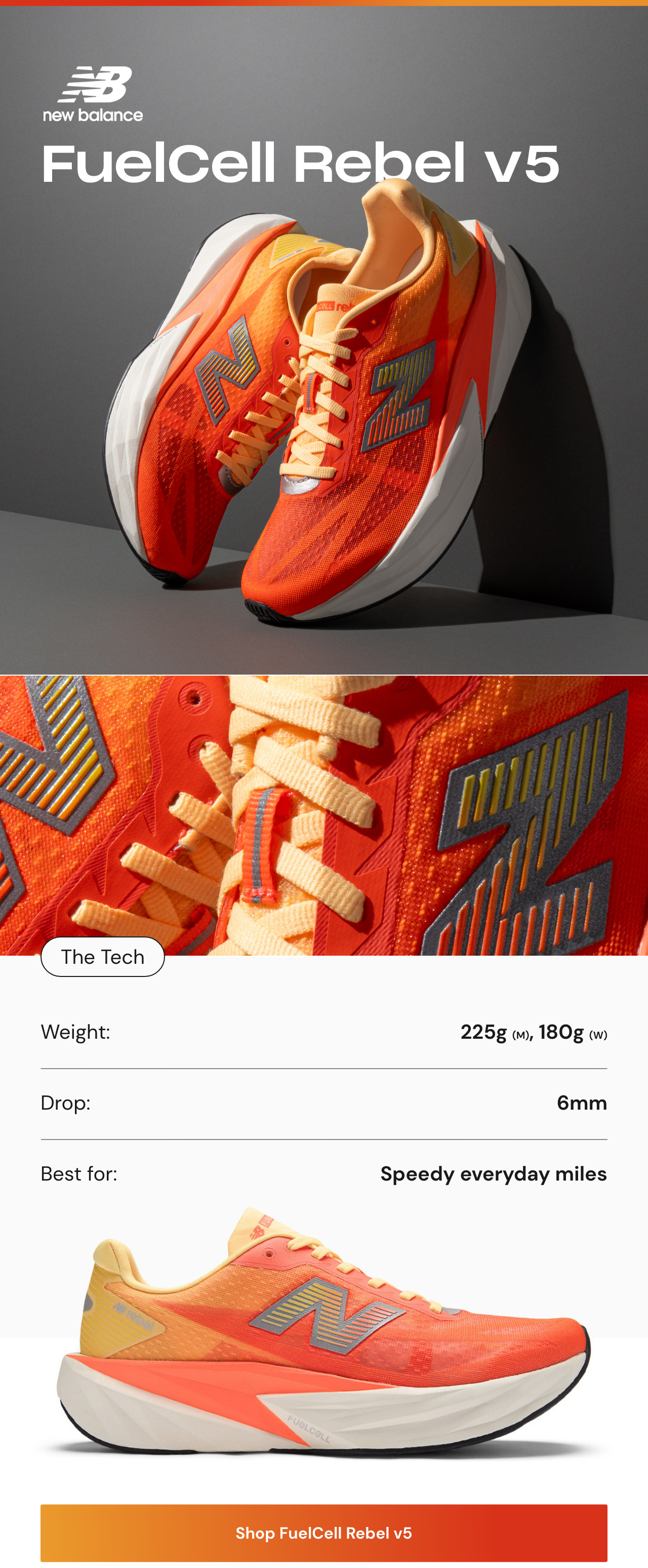 Shop New Balance Fuelcell Rebel v5