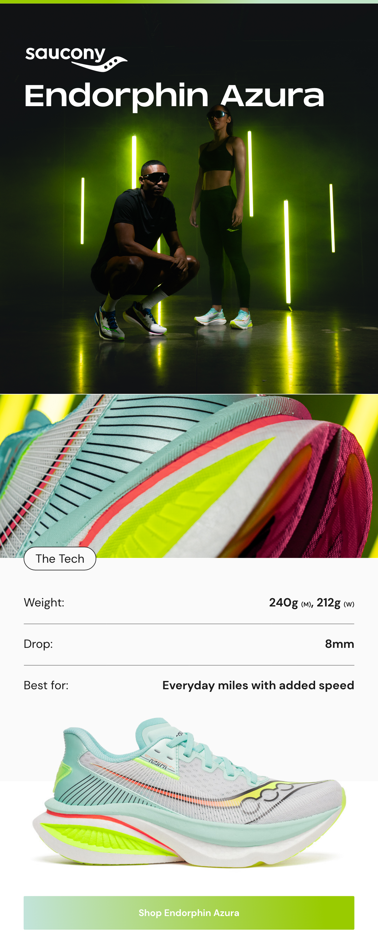 Shop Saucony Endorphin Azura