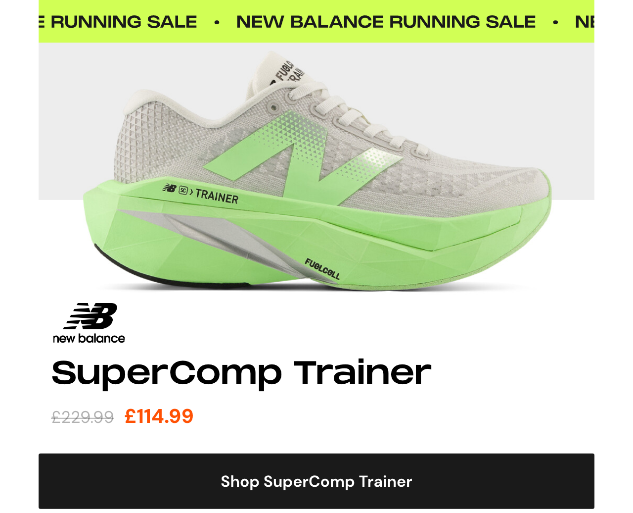 Shop New Balance Supercomp Trainer Running Shoe