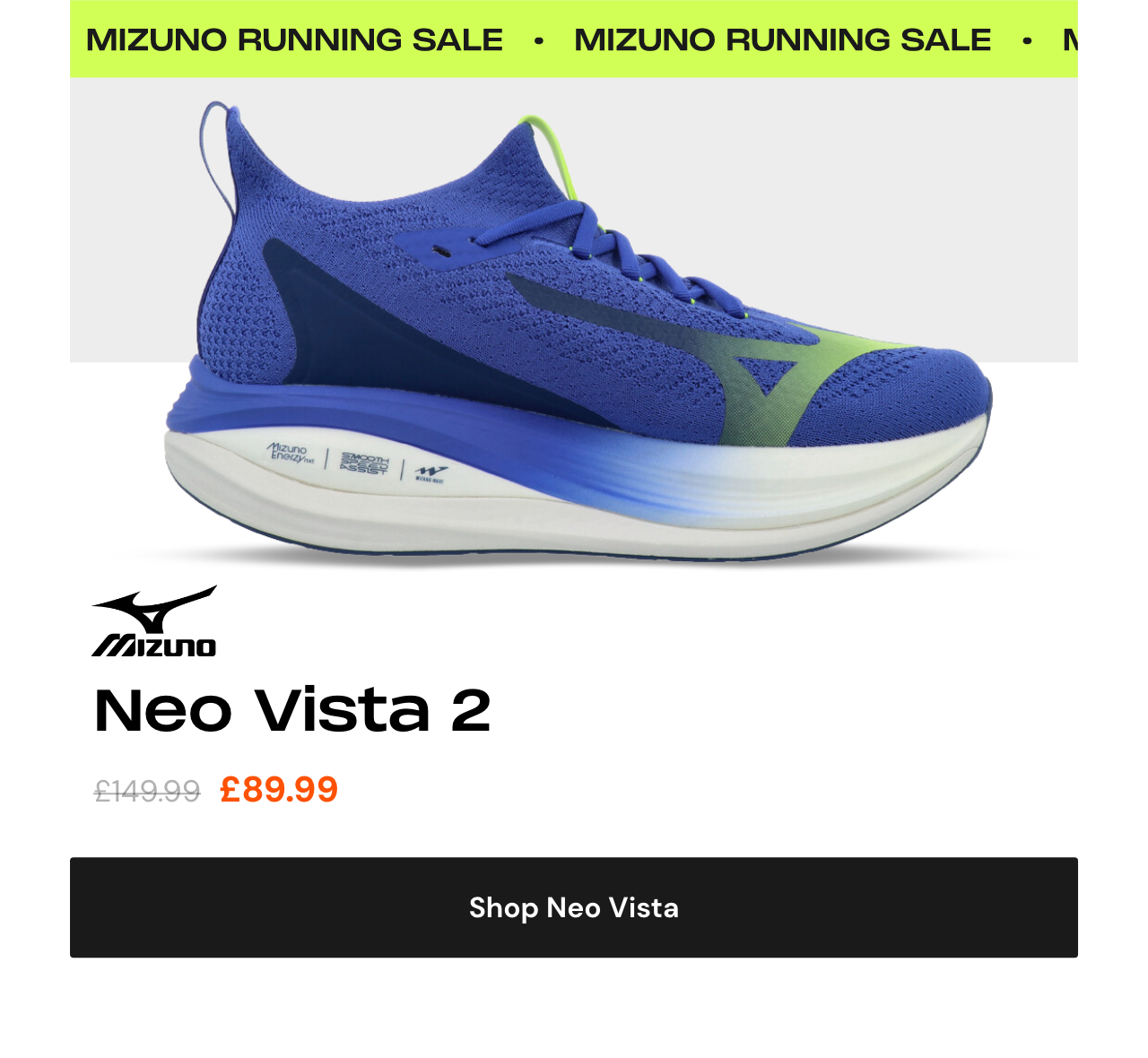 Shop Mizuno Neo Vista 2