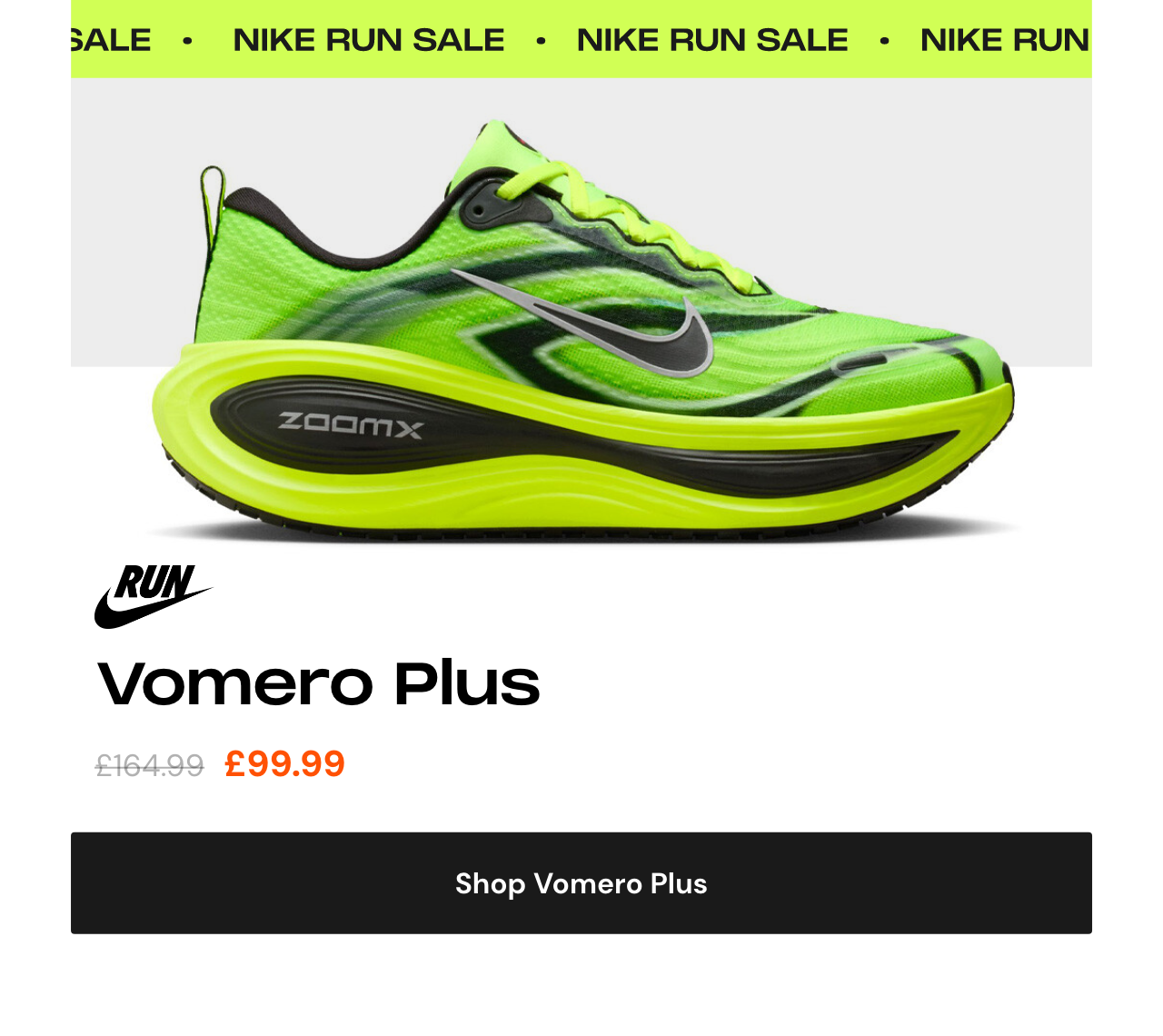 Shop Nike Vomero Plus Running Shoe