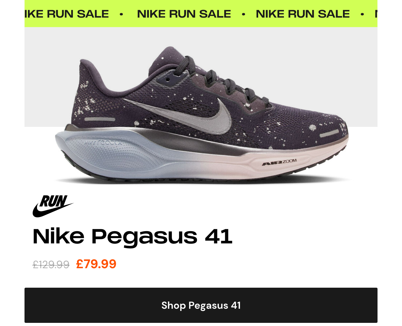 Shop Nike Pegasus 41 Running Shoe
