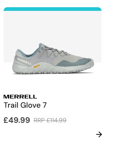 Logo: Merrell Copy: Vapor Glove 6 Price: £114.99 £49.99