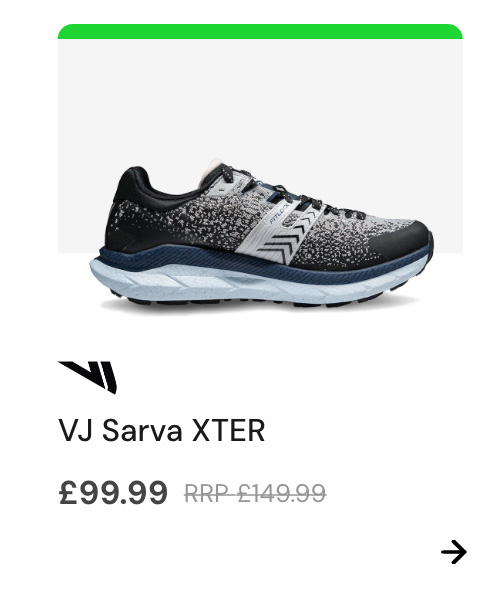 Logo: VJ Sport Copy: VJ Sarva XTER Price: £149.99 £99.99