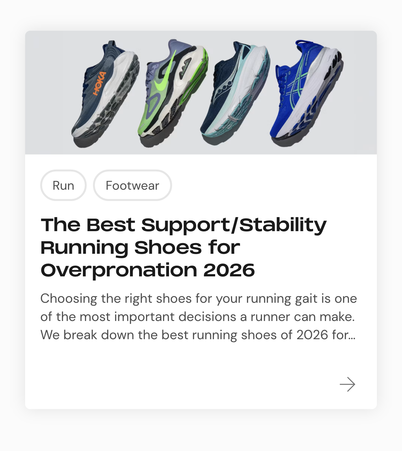 The Best Support/Stability Running Shoes for Overpronation 2026 Article