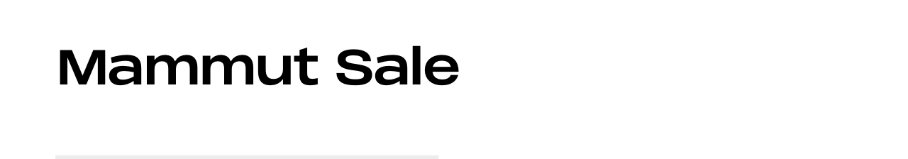 Mammut Sale