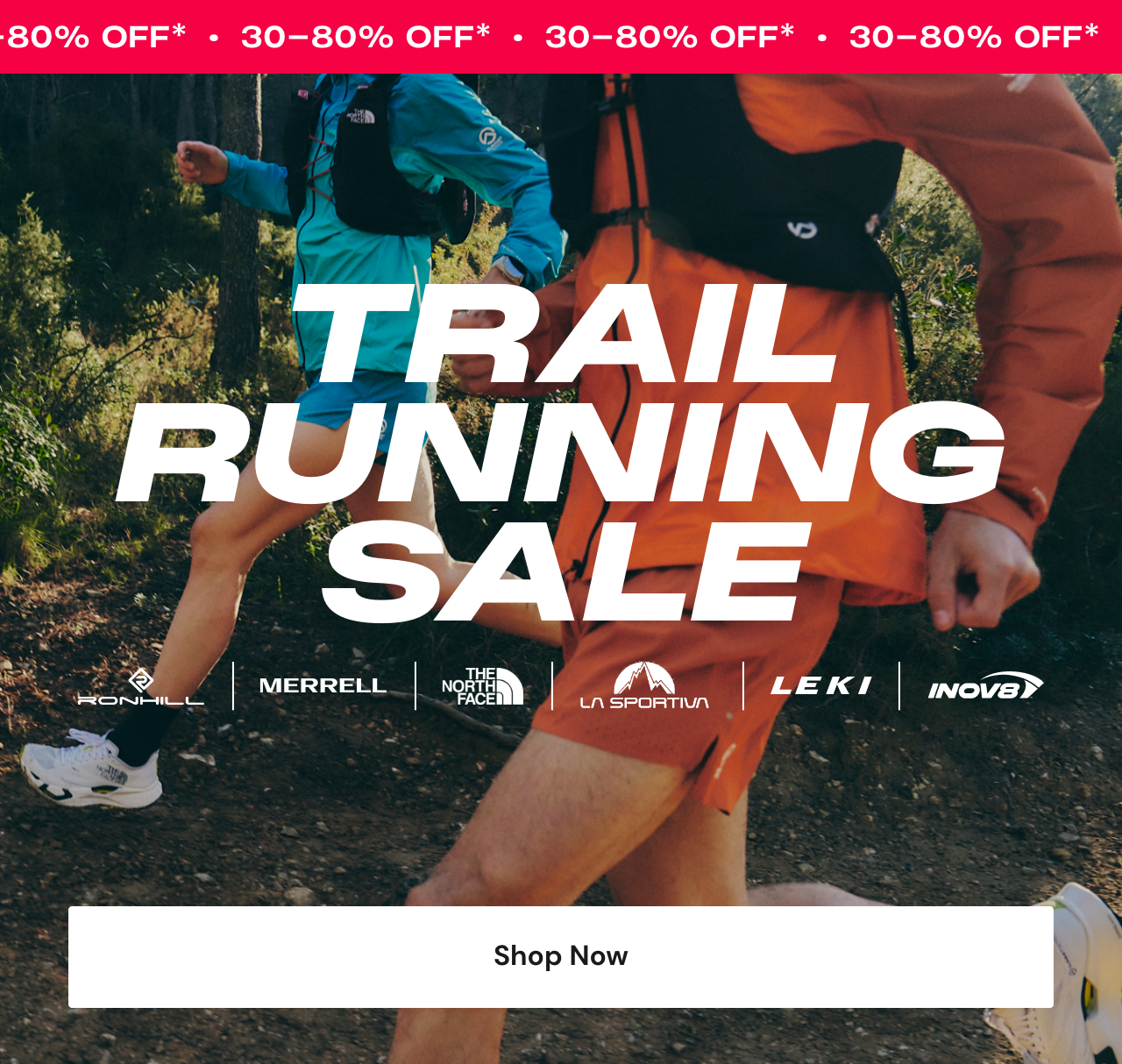 Trail Running Sale - 30-40% OFF - Shop Now