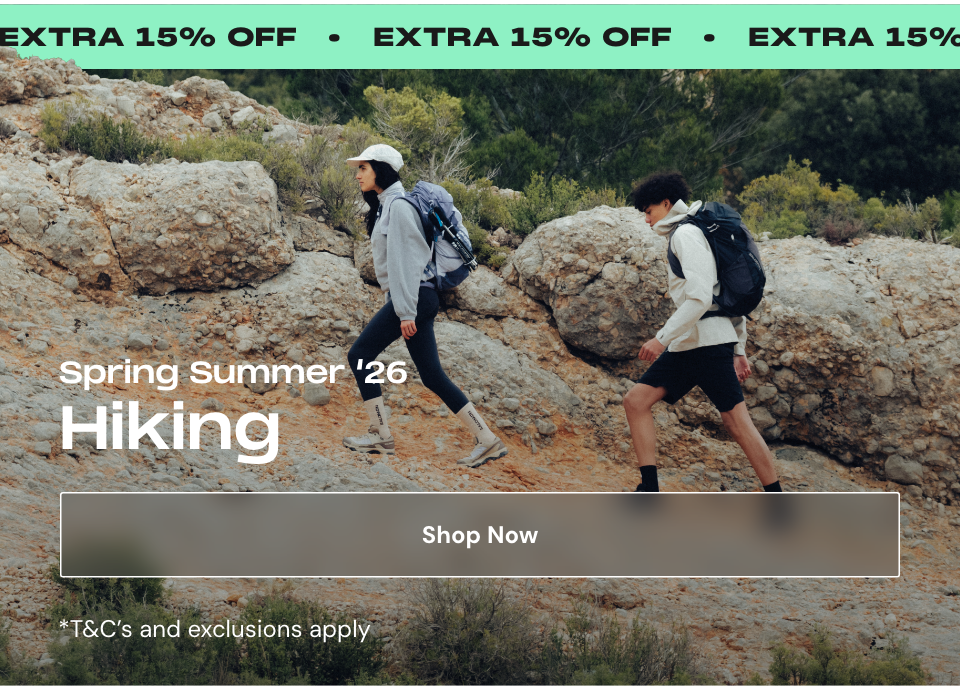 HIking SS26 15% OFF