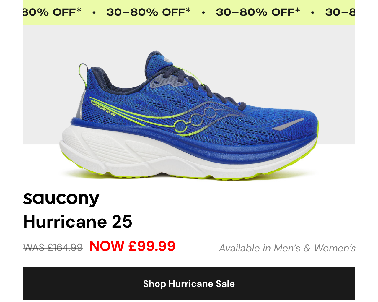Shop Saucony Hurricane 25
