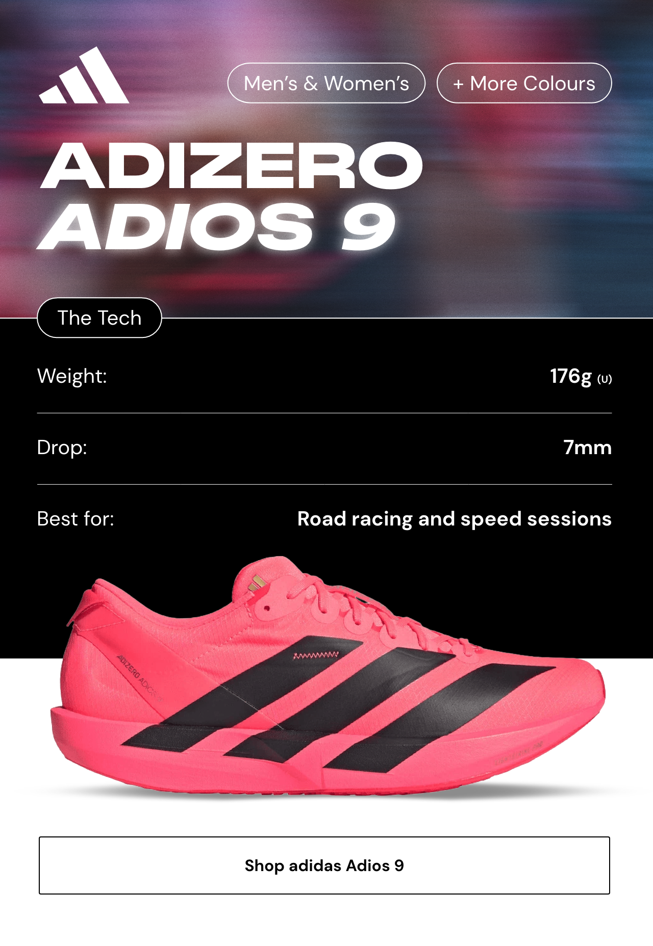 Shop the adidas Adizero Adios 9