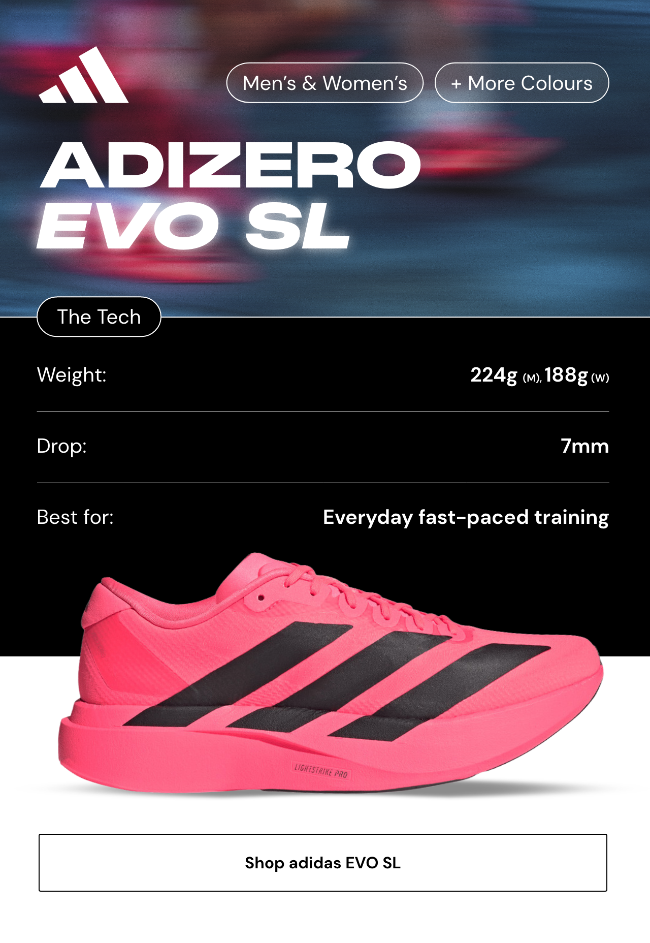 Shop the adidas Adizero Evo SL
