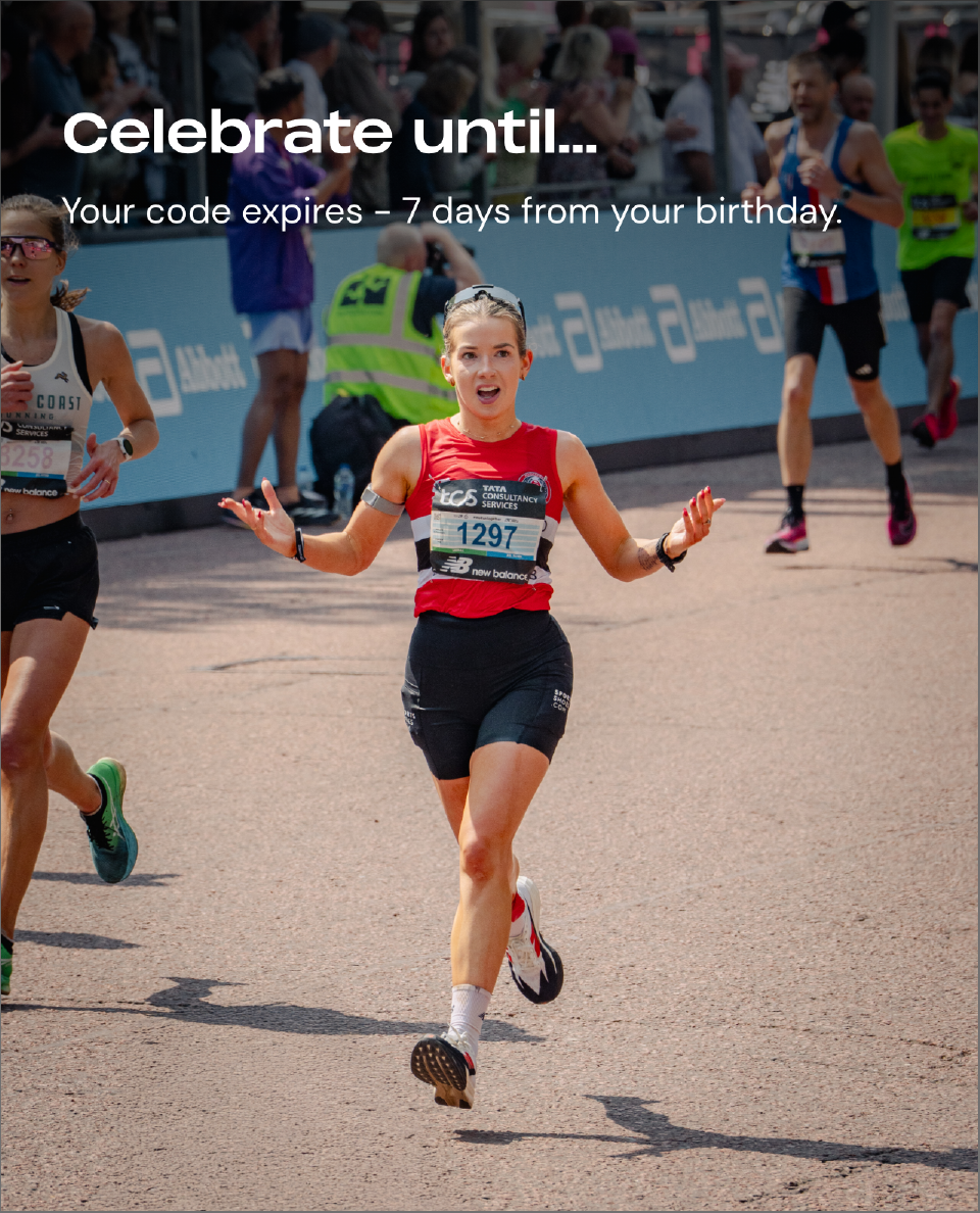 Your code expires 7 days from your brithday