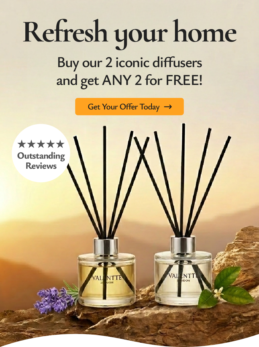 Buy our 2 iconic diffusers and get ANY 2 for FREE
