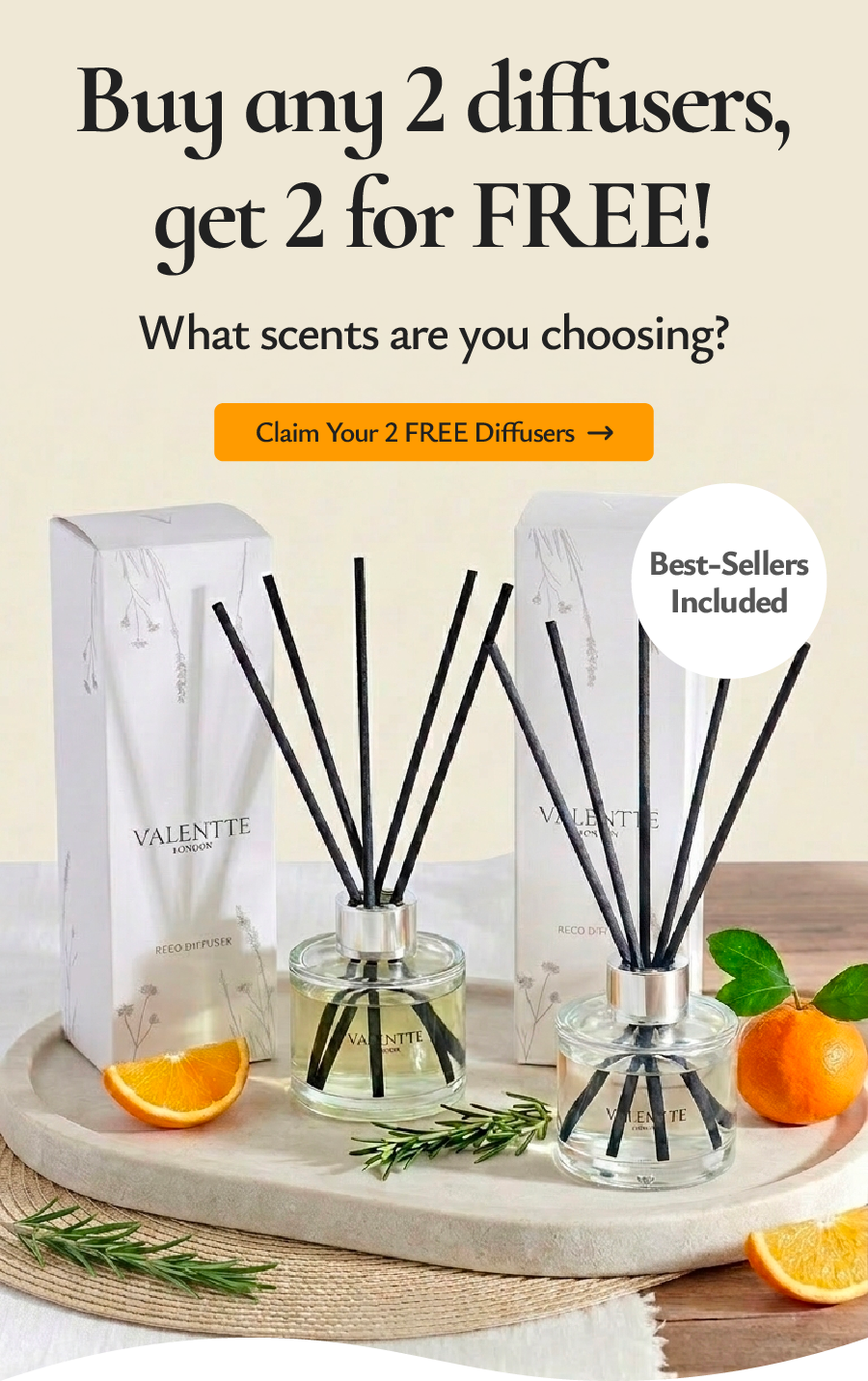 You get to pick any 2 FREE diffusers - what scents are you picking?