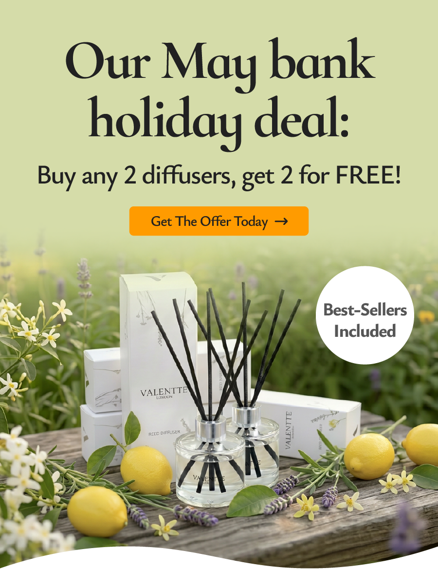 May Bank Holiday: 2 FREE diffusers, you pick!