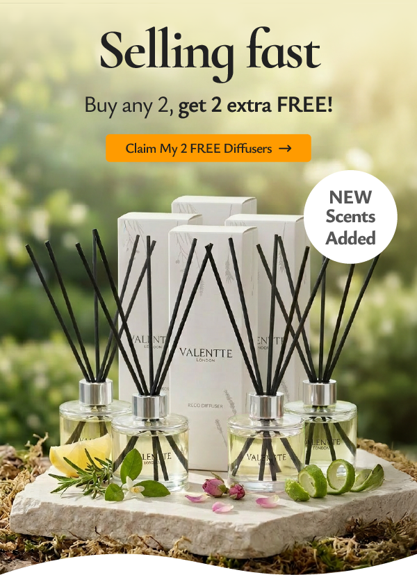 Selling fast - buy any 2 diffusers get 2 extra on us!