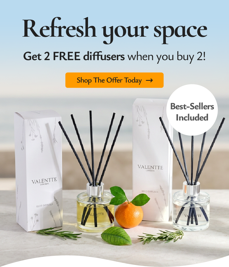 Fresh catch: any 2 FREE diffusers when you buy 2.