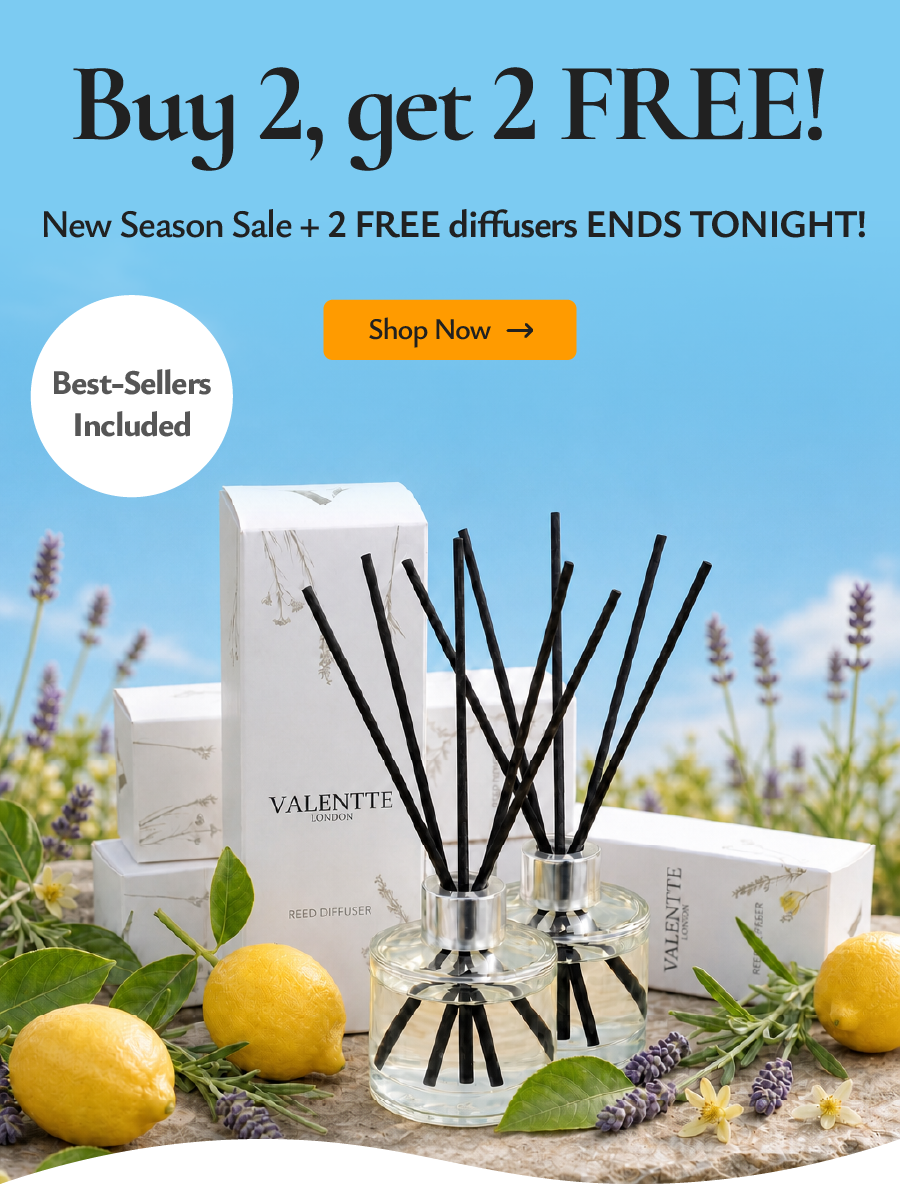 Final Hours: Buy 2, Get 2 FREE! New Season Sale + 2 FREE diffusers ENDS TONIGHT