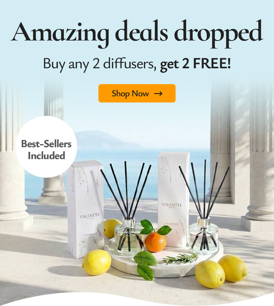 Amazing deals dropped. Buy any 2 diffusers, get 2 FREE!