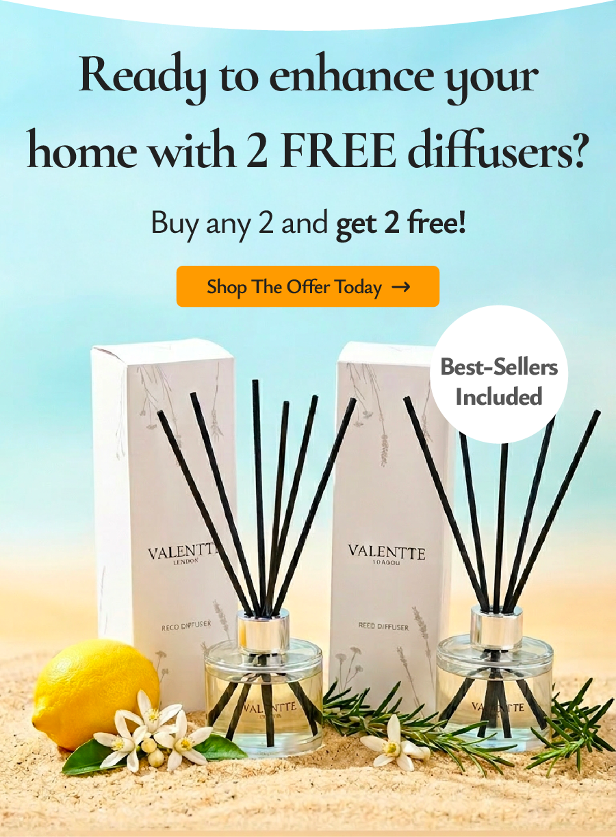 Fancy 2 FREE diffusers? It’s yours! Buy any 2, get 2 extra for free.