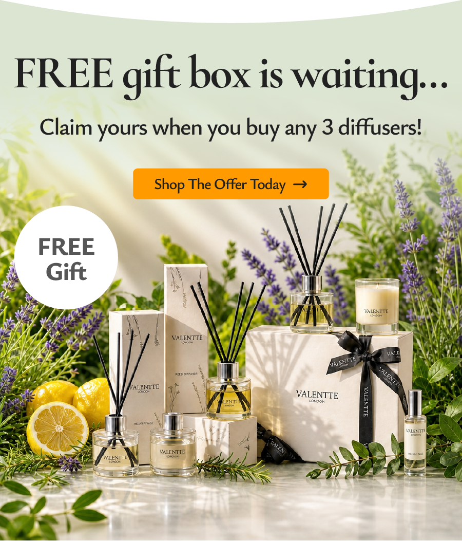 FREE gift box is waiting… claim yours when you buy any 3 diffusers!