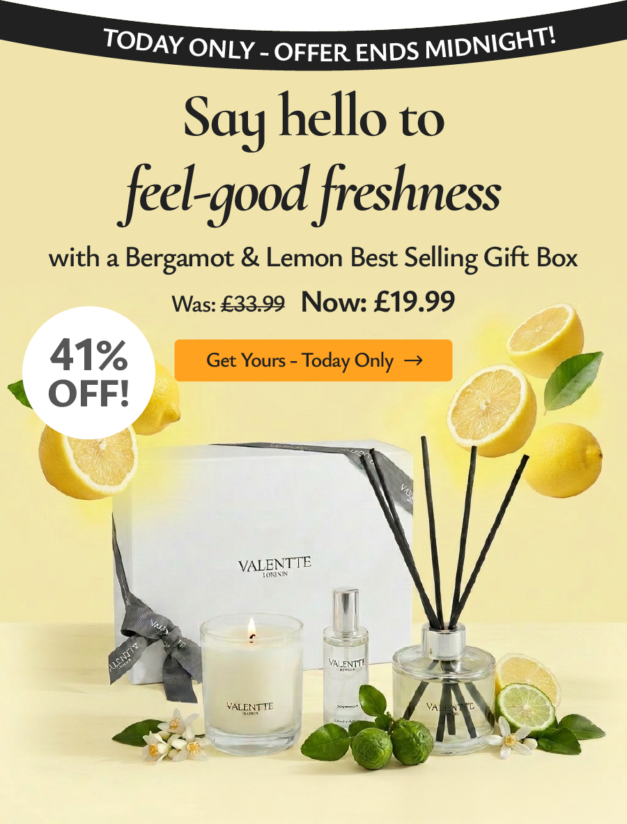 Say hello to feel-good freshness with Bergamot and Lemon gift box - today only £19.99