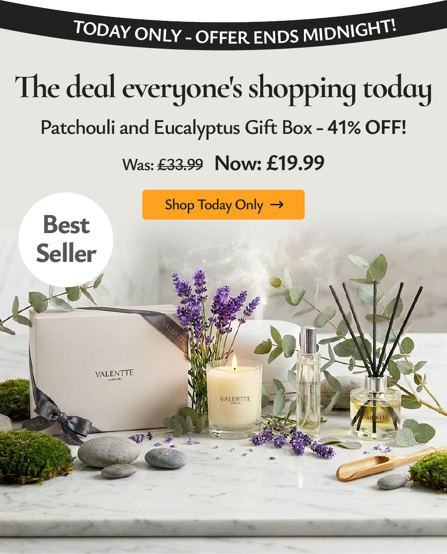 The Deal Everyone's Shopping today: Patchouli and Eucalyptus Gift Box - 41% OFF!
