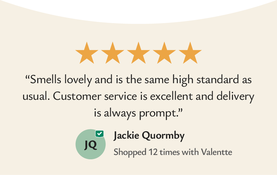 shopped 12 times with Valentte 