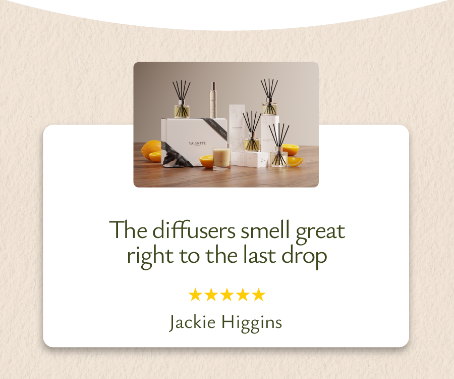 The diffusers smell great right to the last drop.