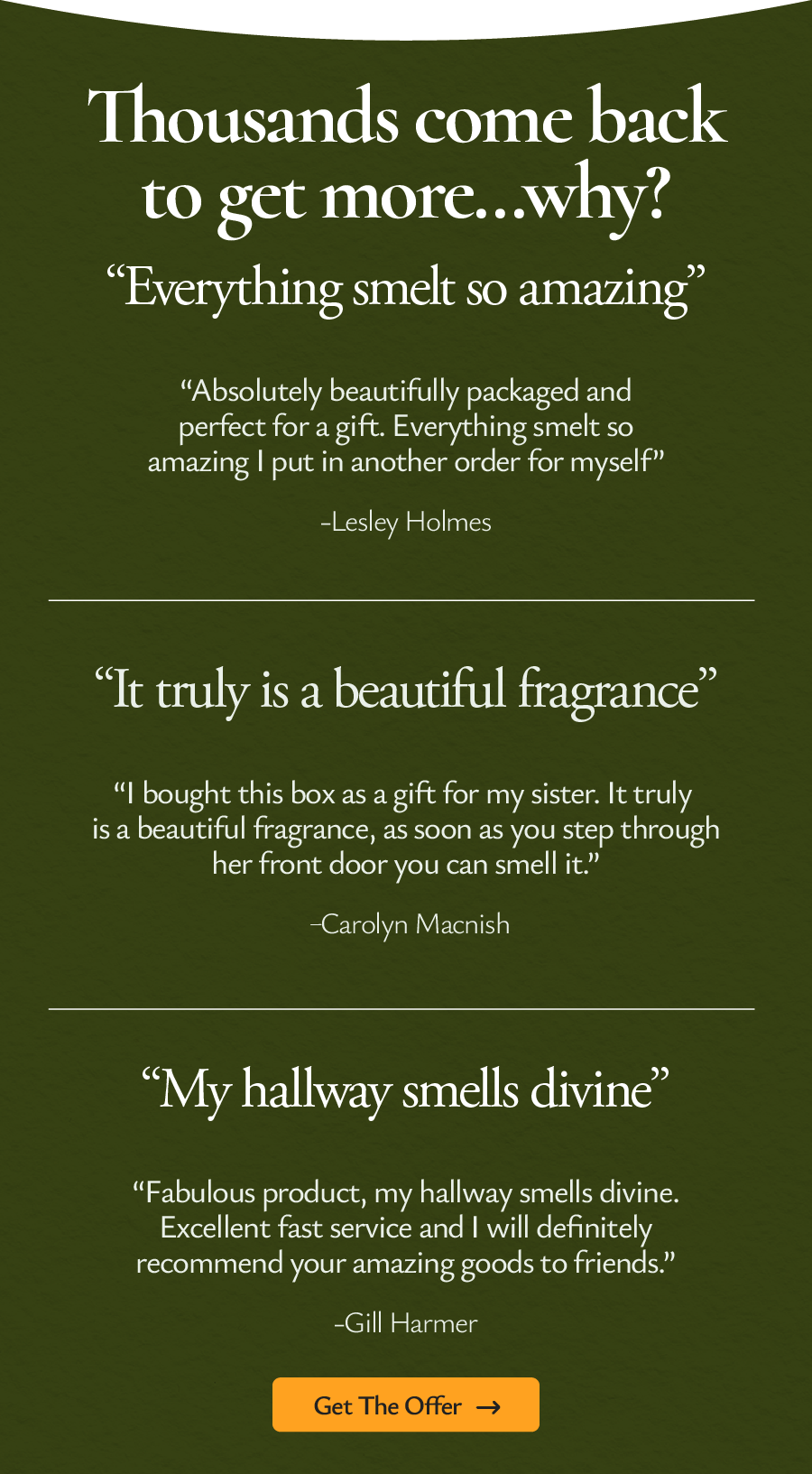 Thousands come back to get more... why?