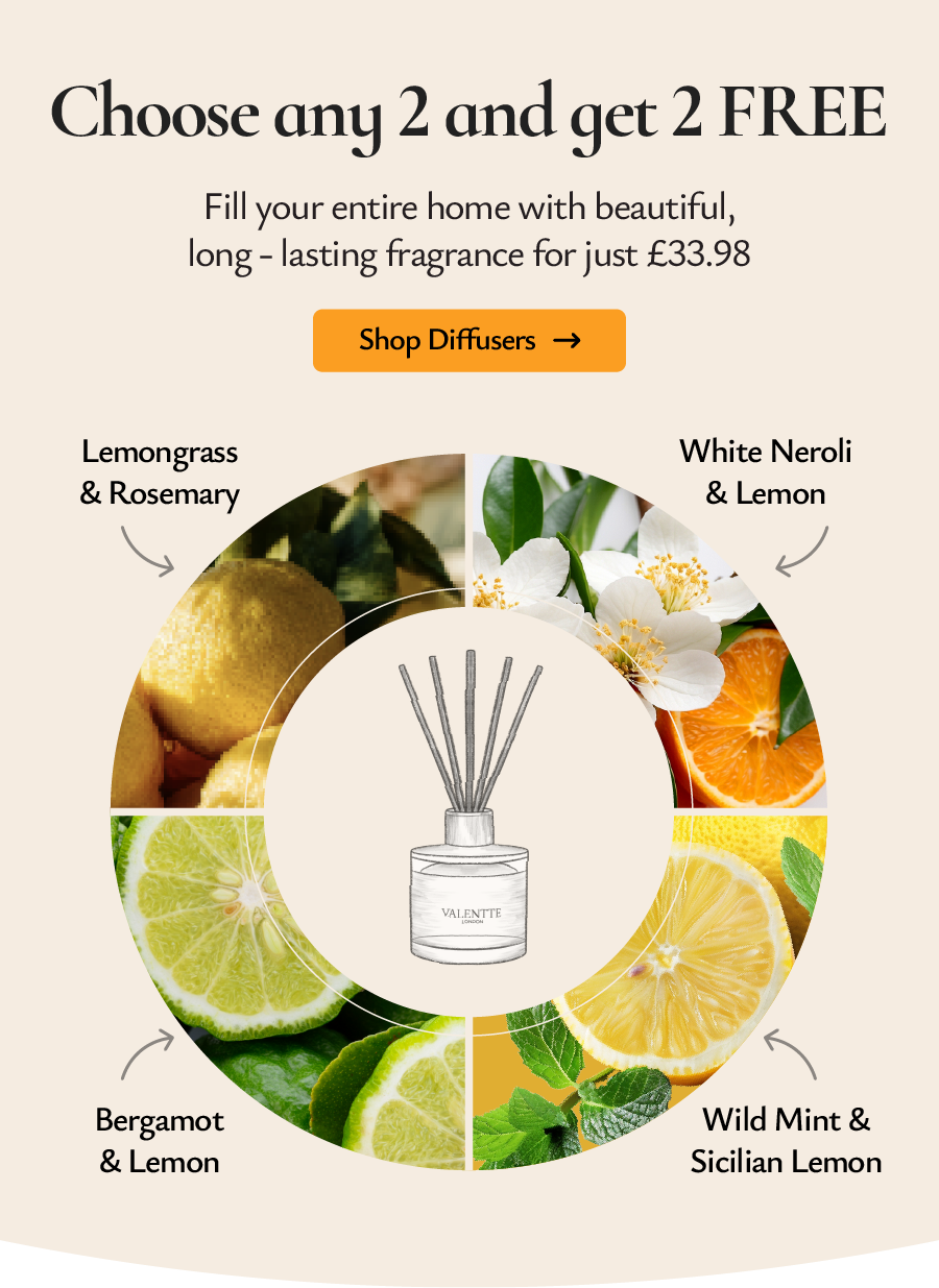 Choose any 2 and get 2 FREE. Fill your entire home with beautiful, long - lasting fragrance for just £33.98