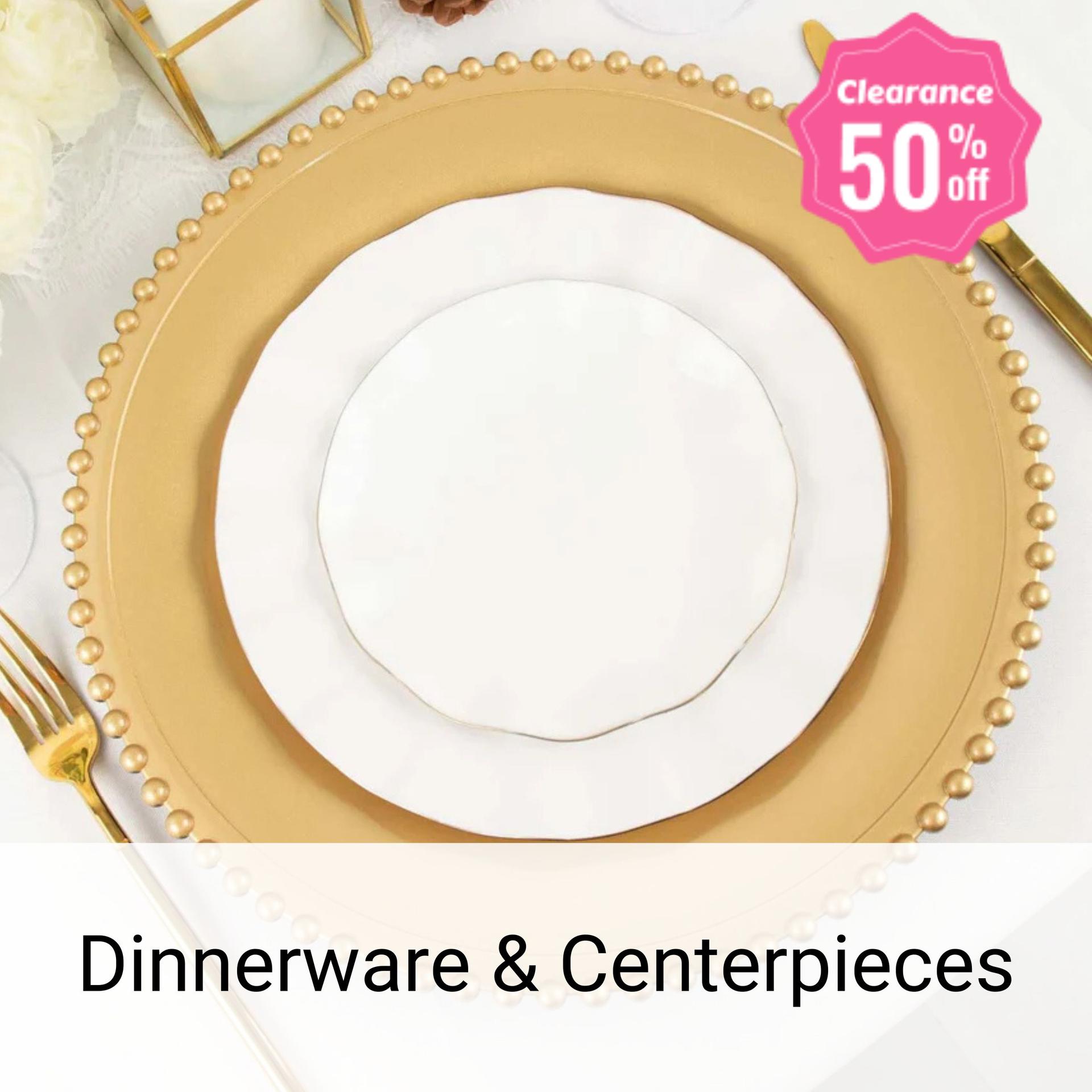 Dinnerware and Centerpieces