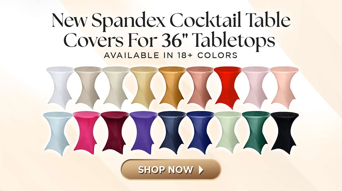 New Spandex Cocktail Tablecloths