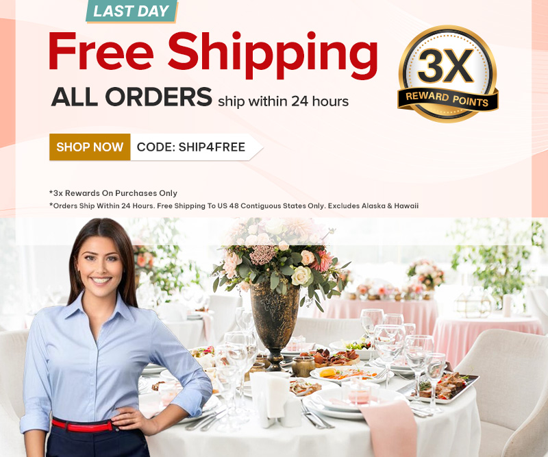 Free Shipping on all orders + 3X Reward Points