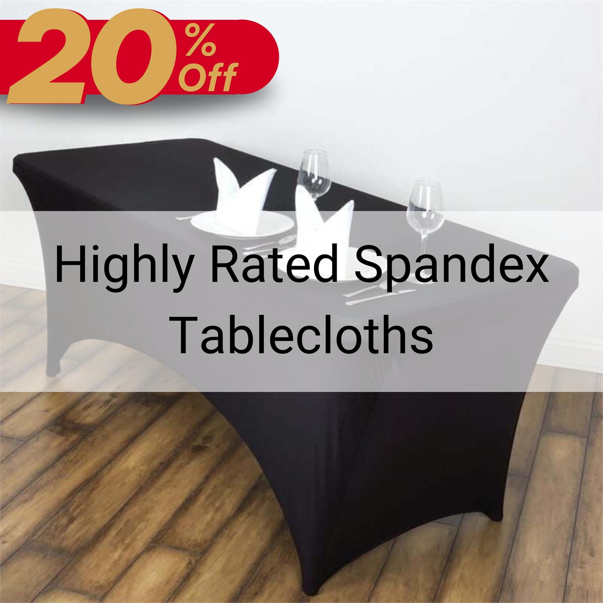 spandex tablecloths