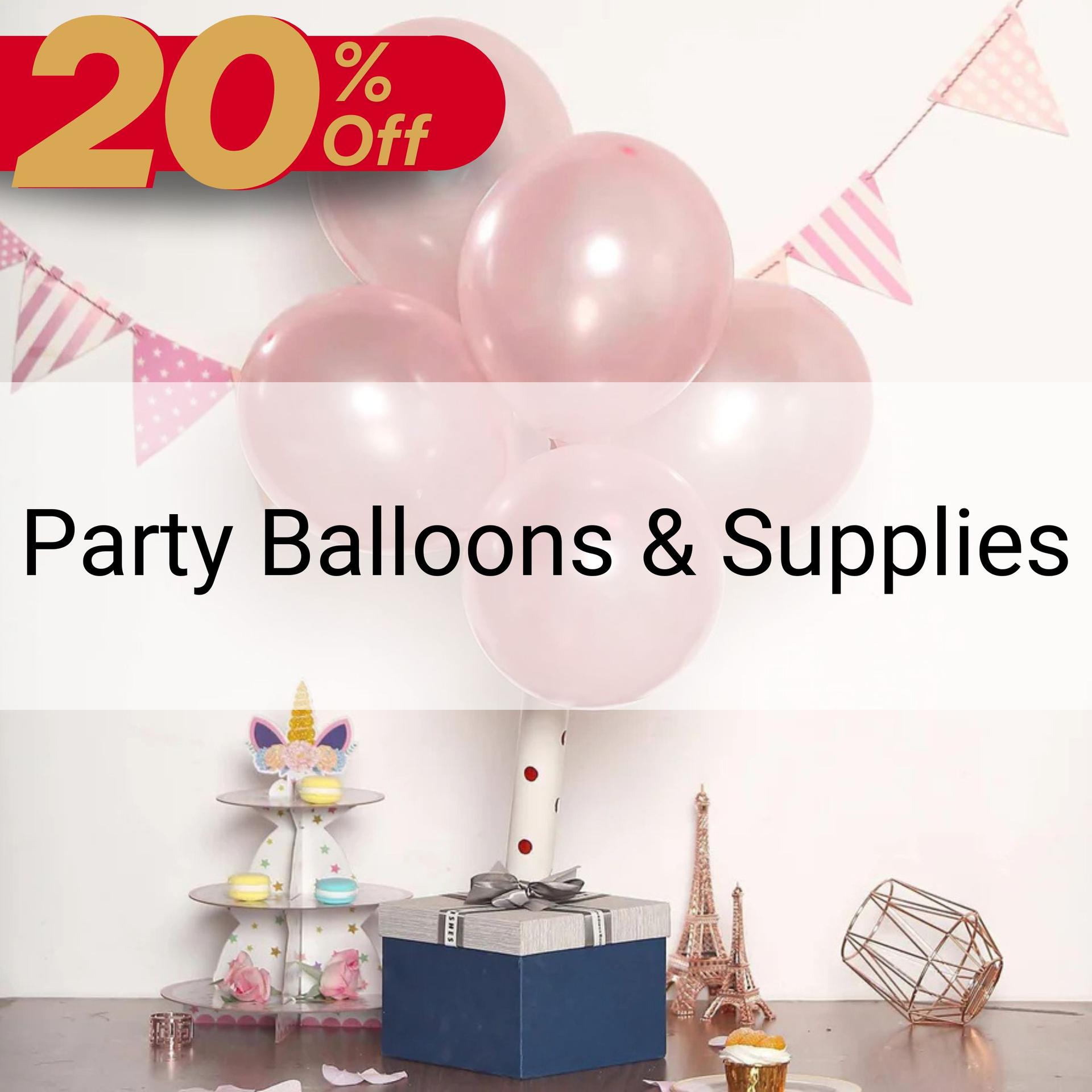 party balloons & supplies