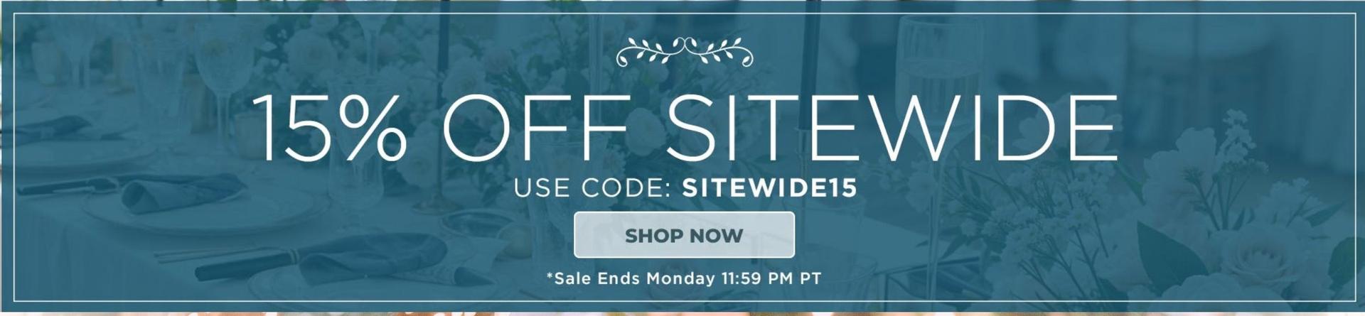 15% Off Sitewide