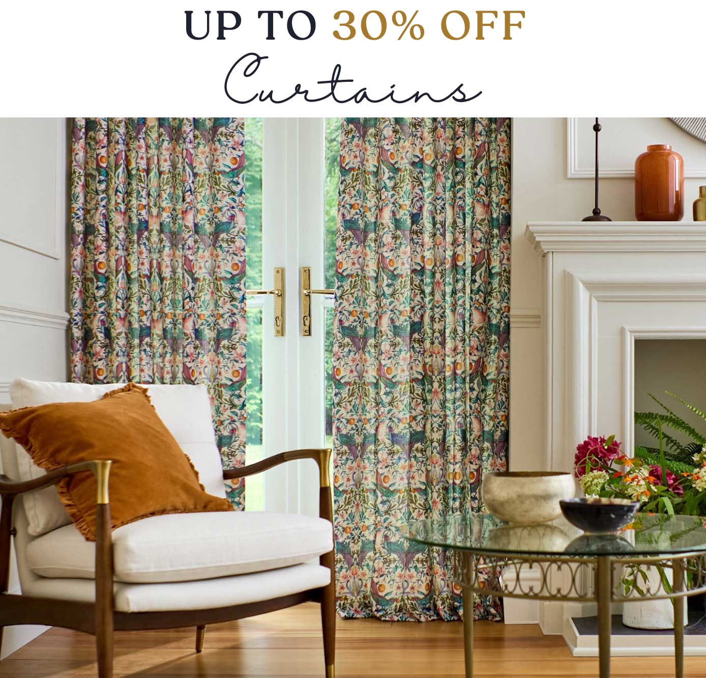 UP TO 30% OFF CURTAINS