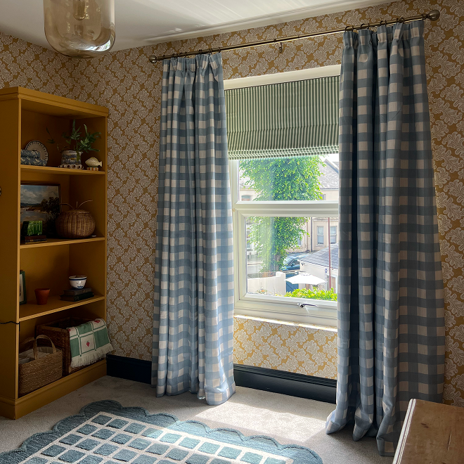 How real homes are pairing roman blinds & curtains